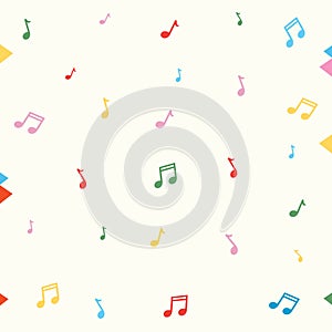 Vector Illustration Of Music Notes Background