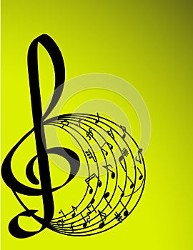 Vector illustration of music theme