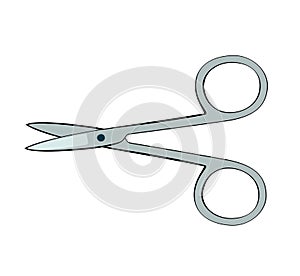 Vector illustration of nail scissors