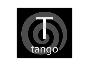NATO Phonetic Alphabet Letter Tango photo