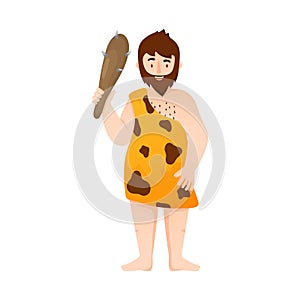 Vector illustration of neanderthal and man symbol. Collection of neanderthal and prehistoric vector icon for stock.