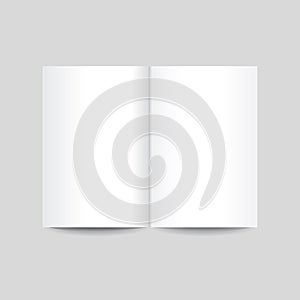 Vector illustration of note sheets on grey background