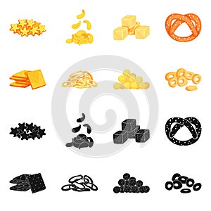 Vector illustration of Oktoberfest and bar icon. Collection of Oktoberfest and cooking stock symbol for web.
