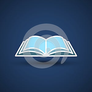 Vector Illustration of an open book.