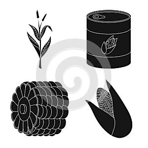 Vector illustration of organic and vegetarian sign. Collection of organic and food vector icon for stock.