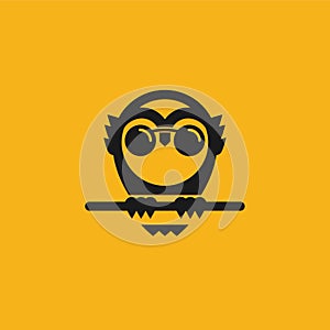 Vector illustration owl logo for web and design
