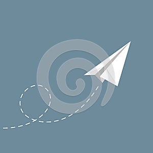 Vector illustration of Paper plane