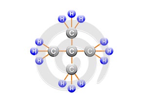 Vector illustration of Pentane - Molecular Formulaâ€Ž â€ŽC5H12