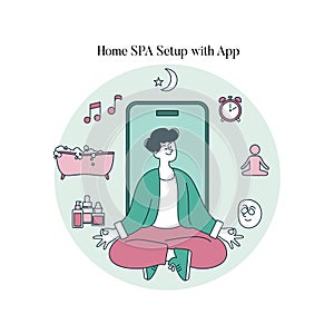 Home Spa Setup with App