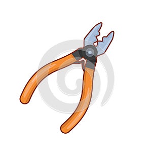 Vector illustration of pliers
