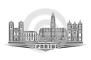 Vector illustration of Porto