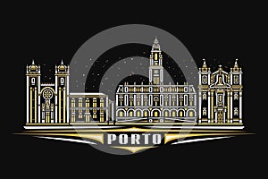 Vector illustration of Porto
