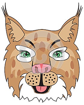 Vector illustration of the portrait of the wildlife trot