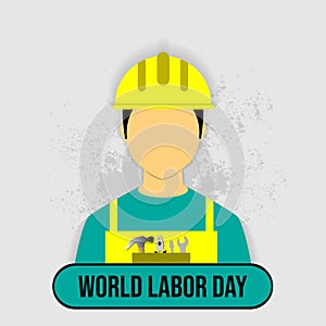 Vector illustration, poster or banner for International world labor day