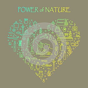 Vector illustration - Power of nature