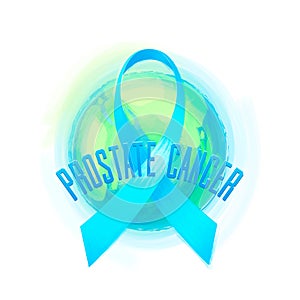 Vector illustration of prostate cancer awareness