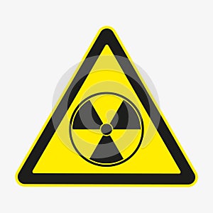 Vector illustration of radio hazard danger sign.