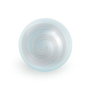 Vector illustration of realistic pearl isolated on transparen ba