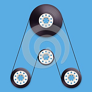 A vector illustration of a recordable babin of