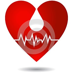 Srdce sadzba pulz krv pokles 