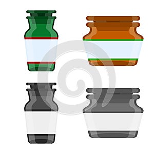 Vector illustration of retail and healthcare icon. Set of retail and wellness stock vector illustration.