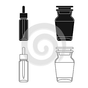 Vector illustration of retail and healthcare logo. Collection of retail and wellness stock symbol for web.