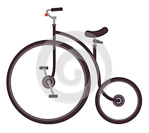 Vector illustration of retro bicycle.