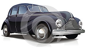 Vector illustration retro car photo