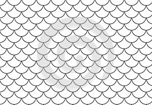 Vector illustration of a retro half circles seamless pattern background.