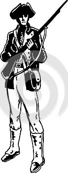 Minuteman Vector Illustration photo