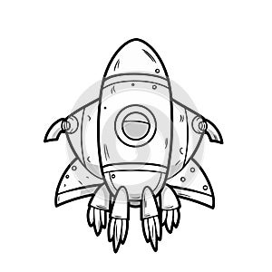 Vector Illustration, Rocket Launch