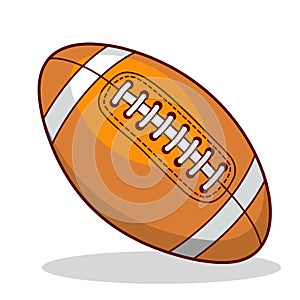 Vector illustration of a rugby ball