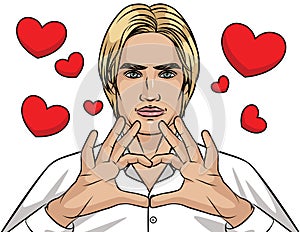 Vector illustration for Saint Valentines Day.