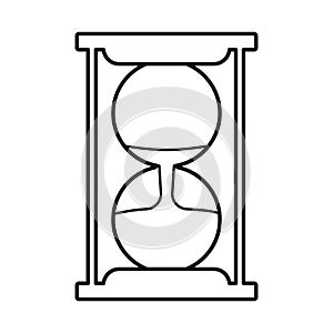 Vector illustration of sandglass and timer logo. Web element of sandglass and trustworthy stock vector illustration.