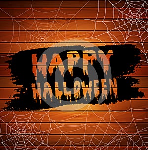 Vector Illustration of Scary Spider Webs