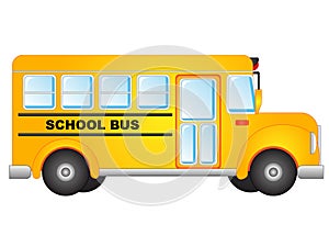 Vector Illustration School Bus Clipart