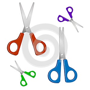 Vector illustration of scissors.
