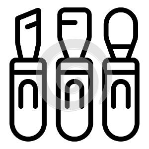 Vector illustration of screwdriver tools set