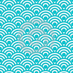 Vector illustration seamless pattern Japanese