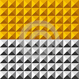 Vector illustration of seamless triangle square background