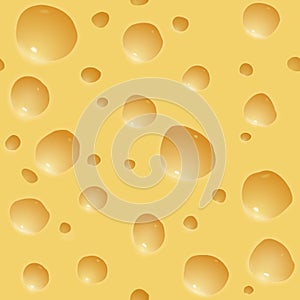 Vector illustration of seamless yellow cheese background