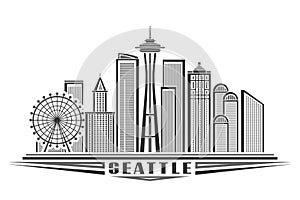 Vector illustration of Seattle