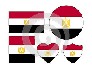 Set of Flags of Egypt