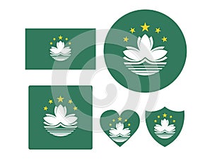 Set of Flags of Macau