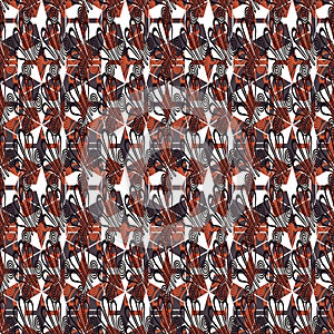 Geometric seamless repeat pattern. Vector illustration