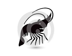 Vector Illustration Shrimp Stock