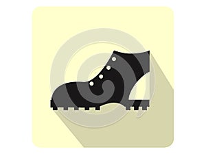 Silhouette picture of a Rock Climbing Boot Icon