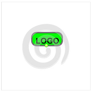 Vector illustration simple green logo