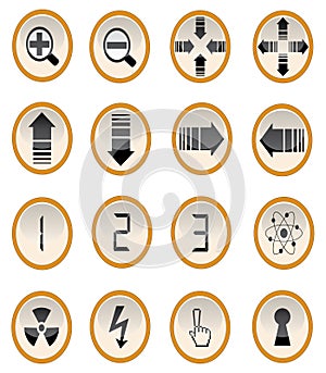 Vector illustration of site buttons