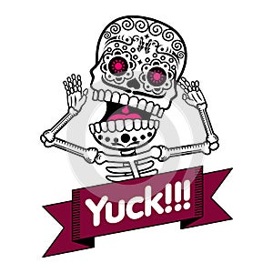 Vector illustration of skeletons